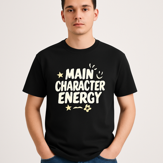 Main Character Energy | Oversized | Round Neck